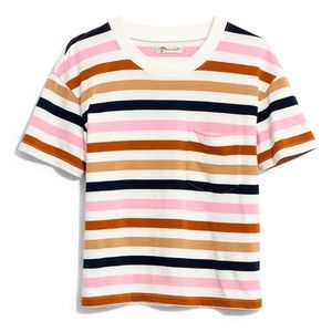 NWT Easy Crop Tee in Beatrice Stripe Size S Small